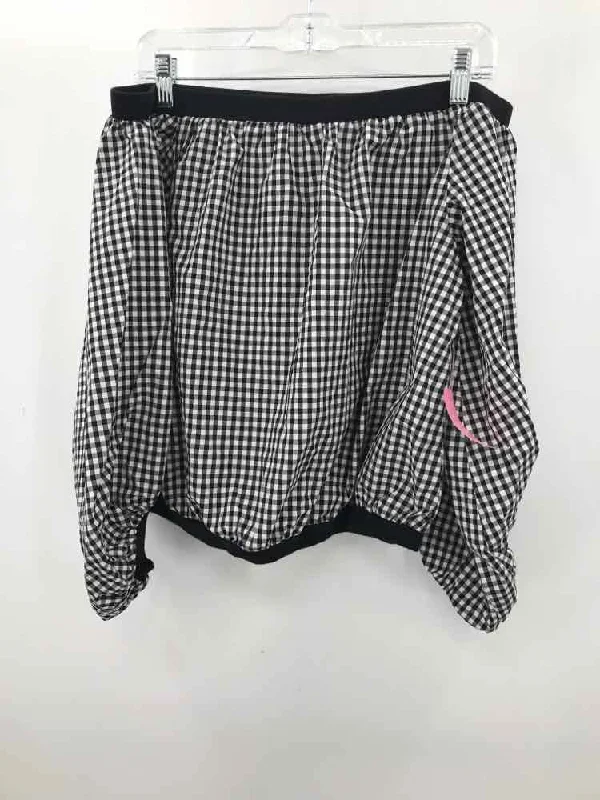 Pre-Owned 7 For All Mankind Black Size Small Gingham Long Sleeve Blouse Chic Square Blouse Pre-Owned 7 For All Mankind Black Size Small Gingham Long Sleeve Blouse Chic Square Blouse