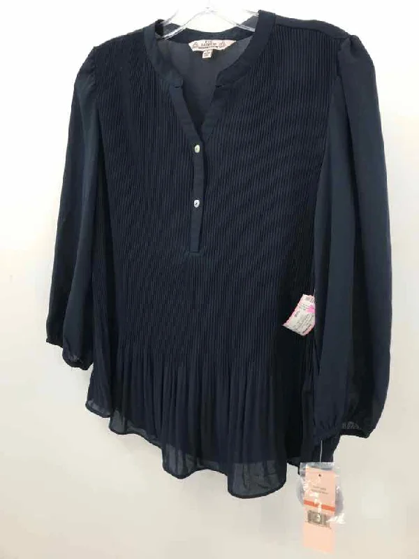 Pre-Owned Nanette Lepore Navy Size Small Long Sleeve Blouse Lightweight Tunic Blouse Pre-Owned Nanette Lepore Navy Size Small Long Sleeve Blouse Lightweight Tunic Blouse