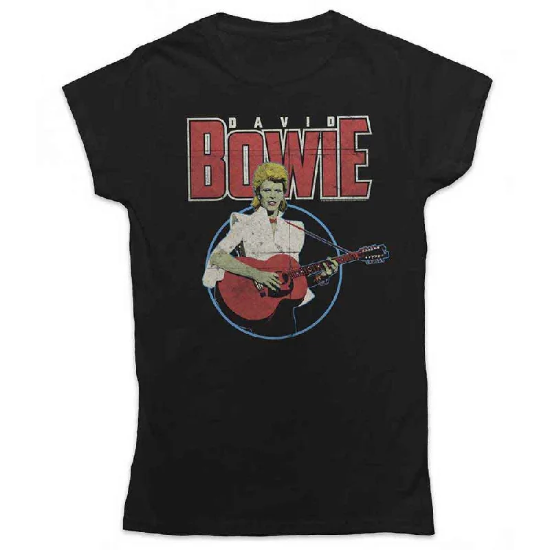 DAVID BOWIE Attractive T-Shirt, Acoustic Bootleg-- Mesh Fabric Canvas Fabric Denim Fabric DAVID BOWIE Attractive T-Shirt, Acoustic Bootleg-- Mesh Fabric Canvas Fabric Denim Fabric