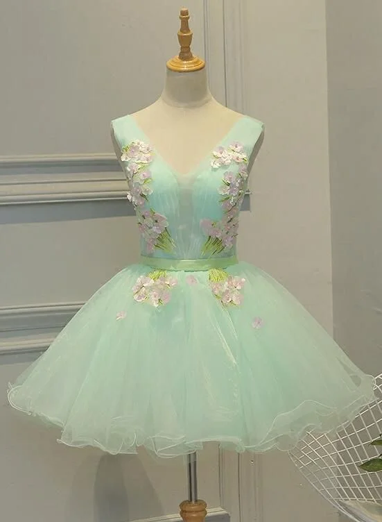 Lovely Light Green Tulle Floral Teen Party Dresses, 16 Party Dresses, Girls Formal homecoming Dresses cg9065 Tunics Bestseller popular Lovely Light Green Tulle Floral Teen Party Dresses, 16 Party Dresses, Girls Formal homecoming Dresses cg9065 Tunics Bestseller popular