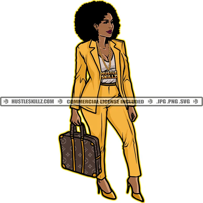 Black Woman Gold Yellow Pants Suit Business Woman Briefcase Afro Gold Chain Necklace Skillz JPG PNG Clipart Cricut Silhouette Cut Cutting Chic Checkered Pants Black Woman Gold Yellow Pants Suit Business Woman Briefcase Afro Gold Chain Necklace Skillz JPG PNG Clipart Cricut Silhouette Cut Cutting Chic Checkered Pants