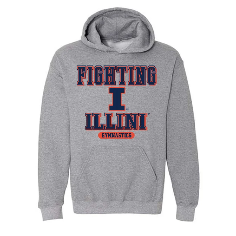 Illinois - NCAA Women's Gymnastics : Tali Joelson - Classic Shersey Hooded Sweatshirt Hoodie with Slit Hem Functional Movement Illinois - NCAA Women's Gymnastics : Tali Joelson - Classic Shersey Hooded Sweatshirt Hoodie with Slit Hem Functional Movement