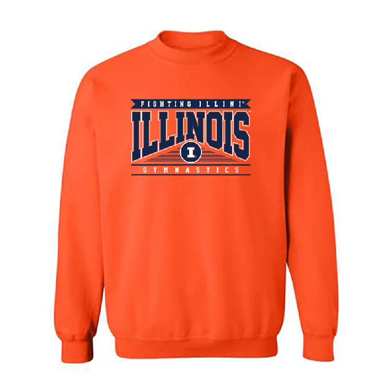 Illinois - NCAA Women's Gymnastics : Destiny Denning - Classic Shersey Crewneck Sweatshirt Hoodie with High-Low Hem Asymmetrical Trendy Illinois - NCAA Women's Gymnastics : Destiny Denning - Classic Shersey Crewneck Sweatshirt Hoodie with High-Low Hem Asymmetrical Trendy