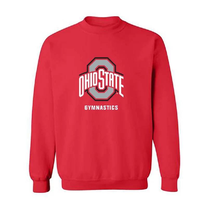 Ohio State - NCAA Women's Gymnastics : Tory Vetter - Crewneck Sweatshirt Hoodie with Front Slit Layering Stylish Ohio State - NCAA Women's Gymnastics : Tory Vetter - Crewneck Sweatshirt Hoodie with Front Slit Layering Stylish