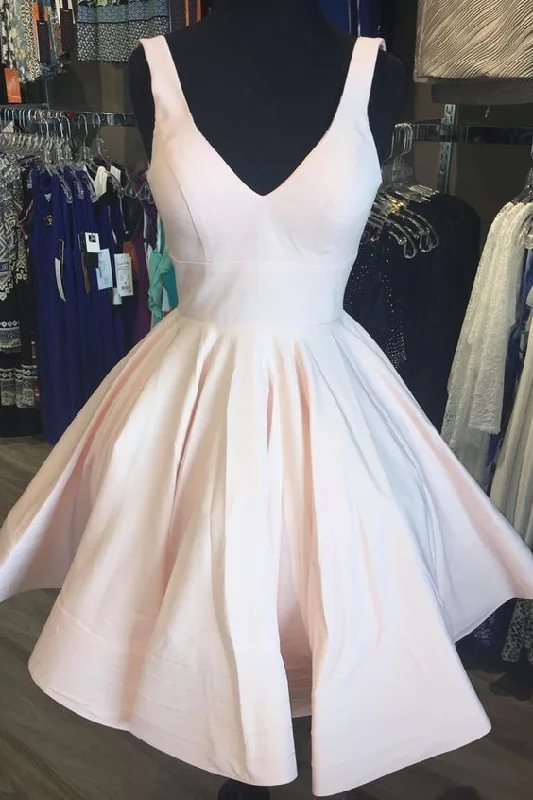 V Neck Short Light Pink Party Dress Homecoming Dress cg8789 Tunics Luxurious premium V Neck Short Light Pink Party Dress Homecoming Dress cg8789 Tunics Luxurious premium