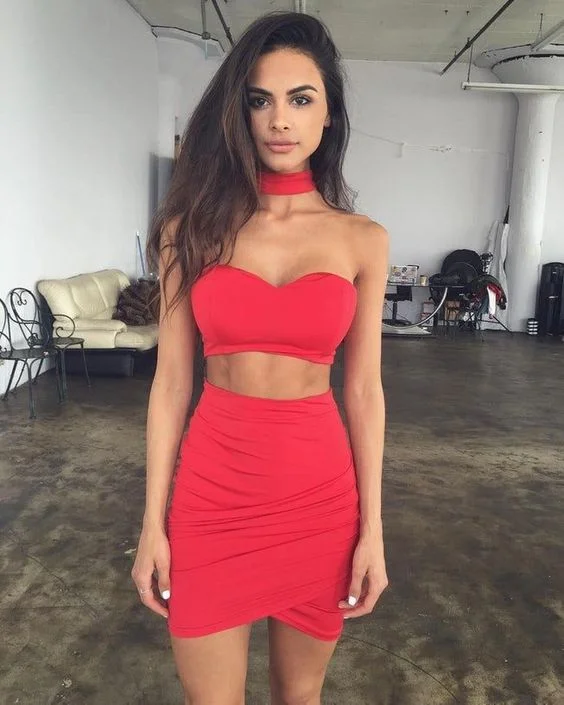 Pencil Party Dress,Two Pieces Dress,Fashion Homecoming Dress cg8964 Tunics Favorite customer Pencil Party Dress,Two Pieces Dress,Fashion Homecoming Dress cg8964 Tunics Favorite customer