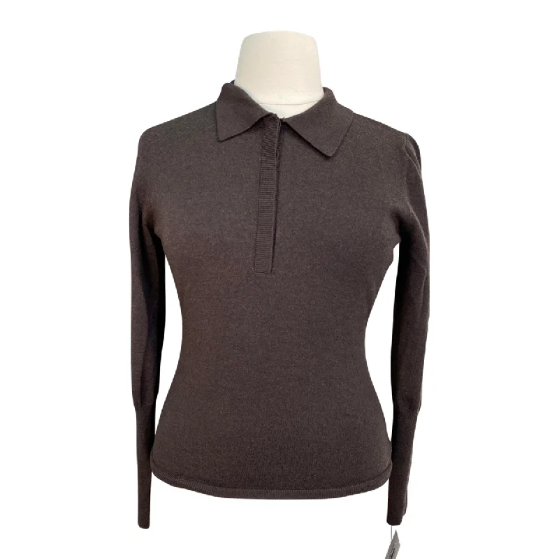 PS of Sweden 'Haley' Fine Knit Sweater in Coffee - Women's XL Chenille Blend Fleece Blend Nylon Blend PS of Sweden 'Haley' Fine Knit Sweater in Coffee - Women's XL Chenille Blend Fleece Blend Nylon Blend