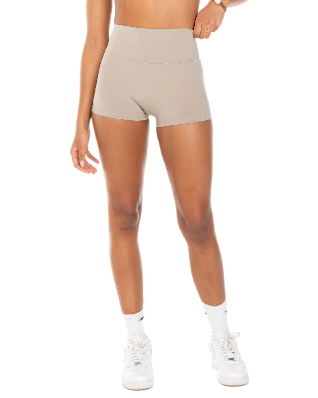 Aura SF Micro Shorts - Vintage Khaki