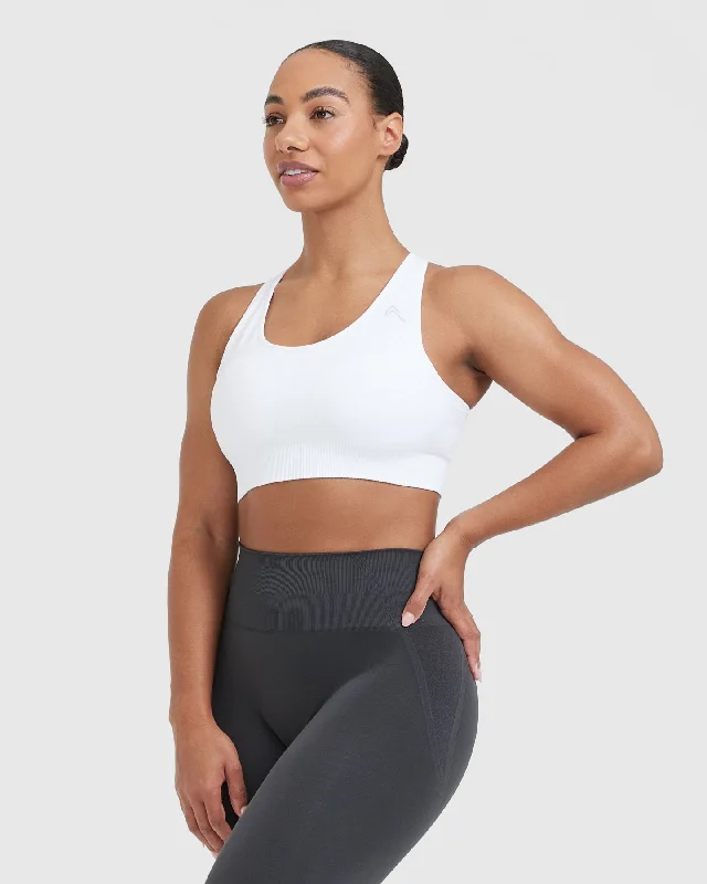 Classic Seamless 2.0 Bralette | White