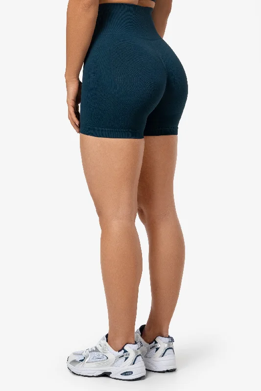 Dark Green Lunge Scrunch Shorts