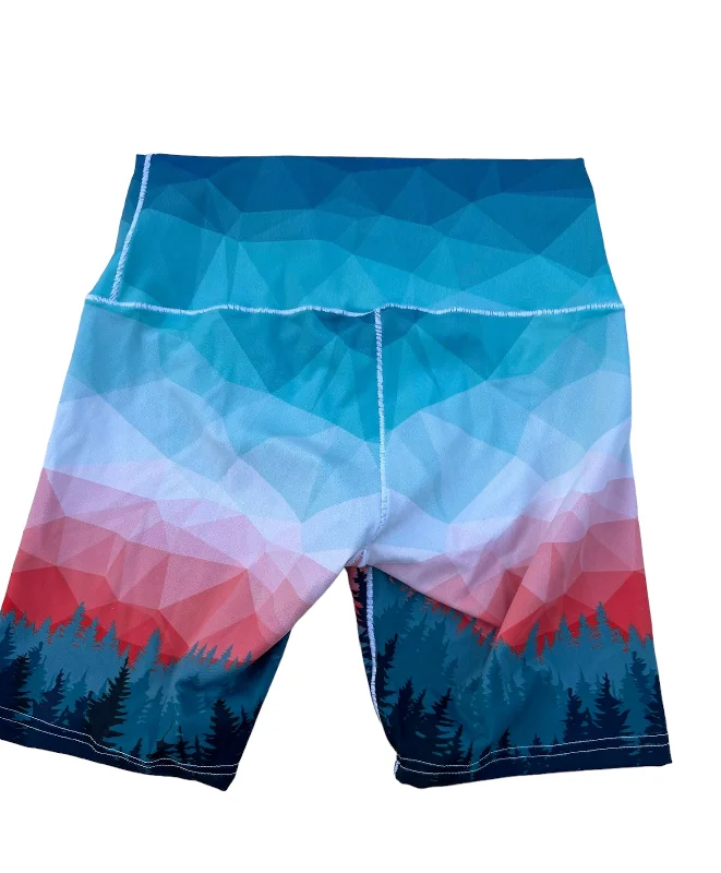 Treeline Trail Biker Yoga Shorts