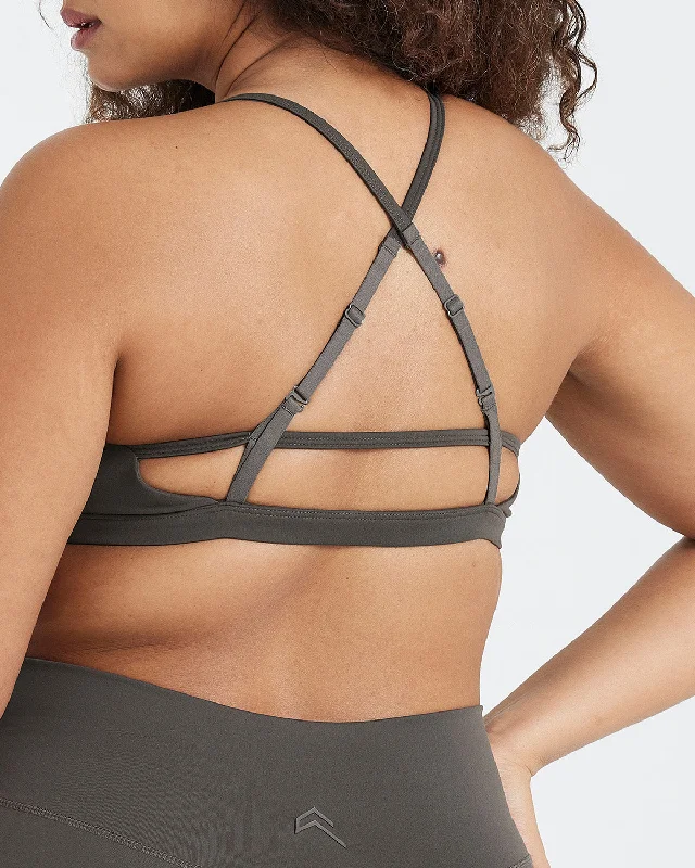 Timeless Strappy Bralette | Deep Taupe