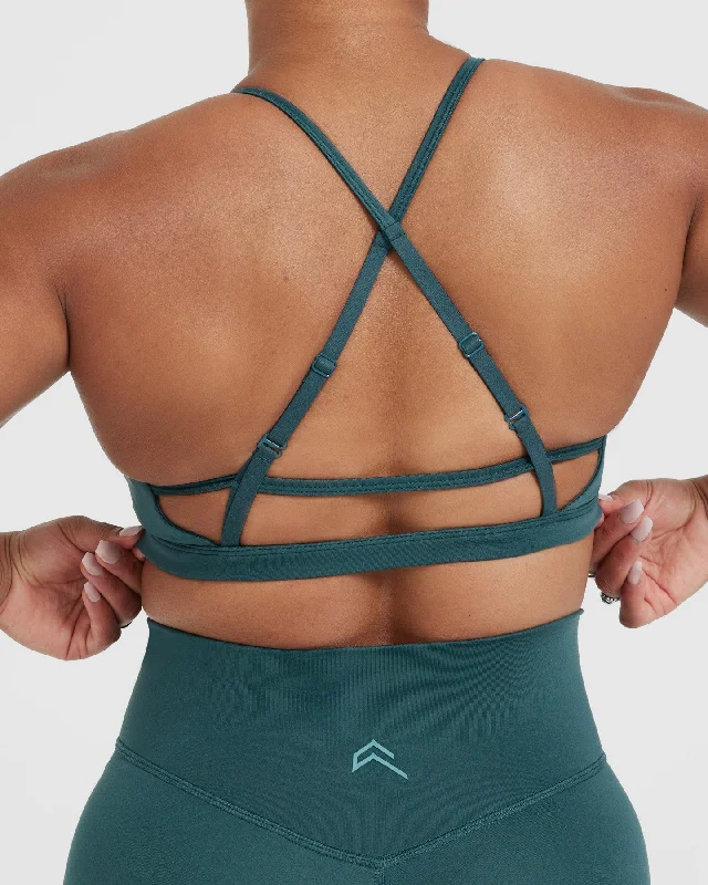 Timeless Strappy Bralette | Marine Teal