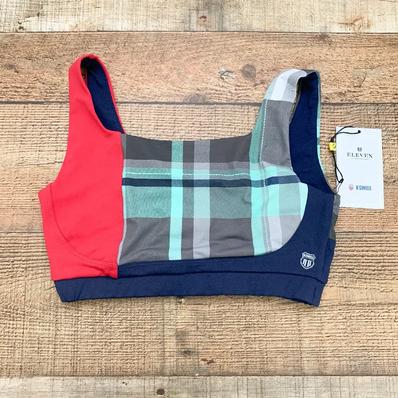 K Swiss Eleven By Venus Williams School Spirit Plaid Sports Bra NWT- Size S (we have matching top and leggings)