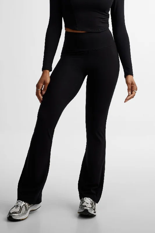 Legging taille haute jambe évasée - Femme