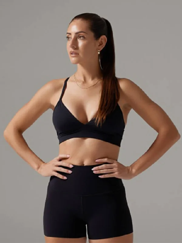 Tavi Adjustable Studio Women's Sports Bra - Ebony