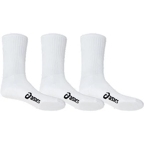 Asics Pace Crew Sock 3 Pack - White