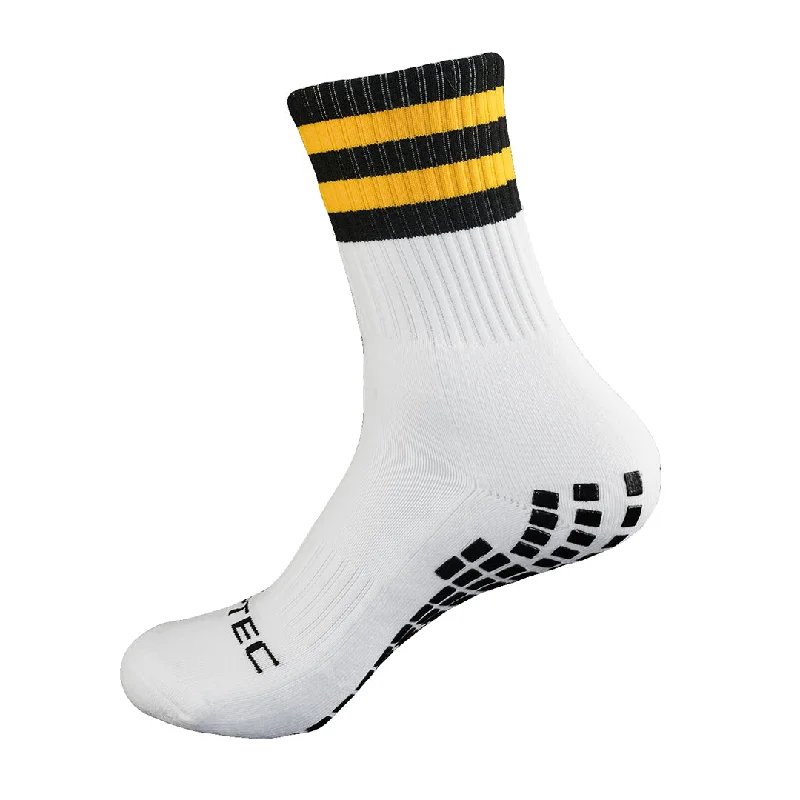 Black and Amber Grip Socks