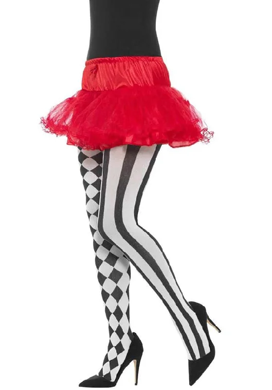 Harlequin [White & Black] | TIGHTS