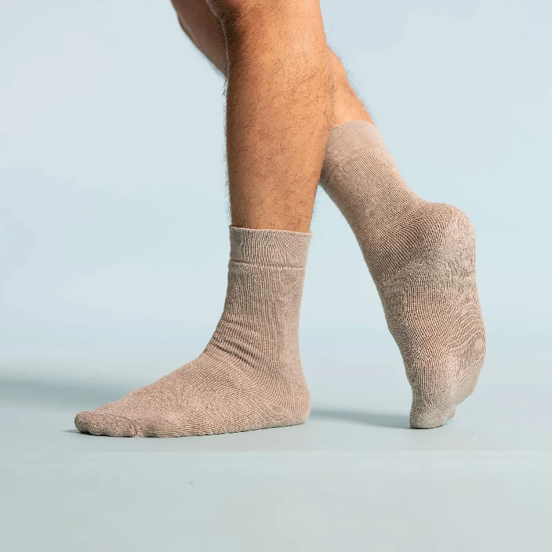 SCHUMANN 99% Organic French Flax Linen Terry Socks (Thick, Plush, Soft)