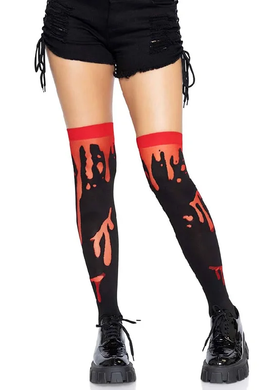 Splatter [Red] | THIGH HIGH