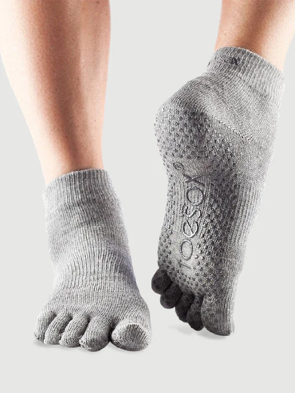 ToeSox Ankle Full Toe Women's Yoga Grip Socks