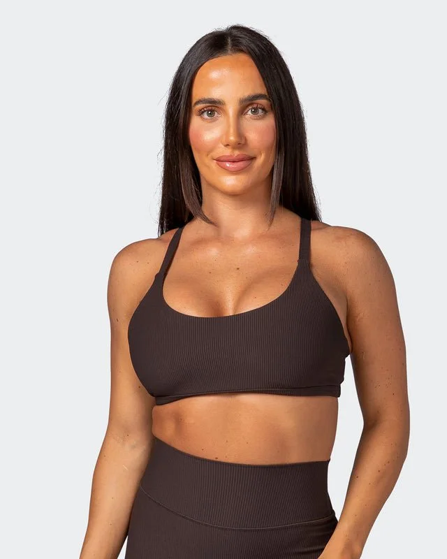 Effortless Rib Bralette - Cocoa