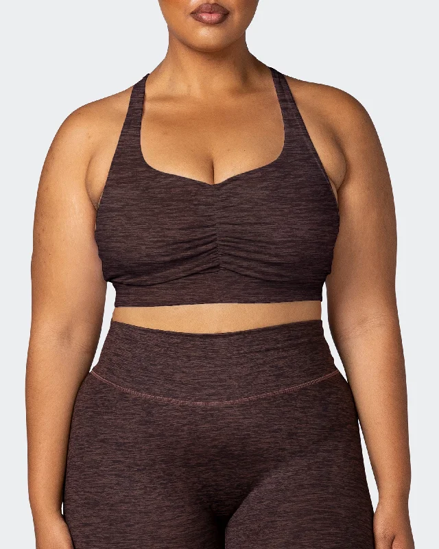 Purpose Bra - Coffee Marl