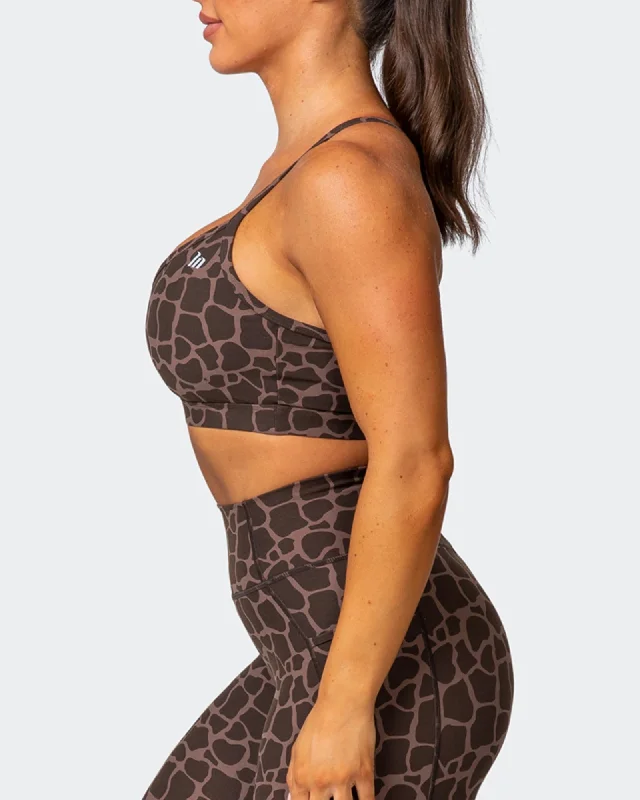 WEIGHTLESS BRA Tonal Giraffe Print