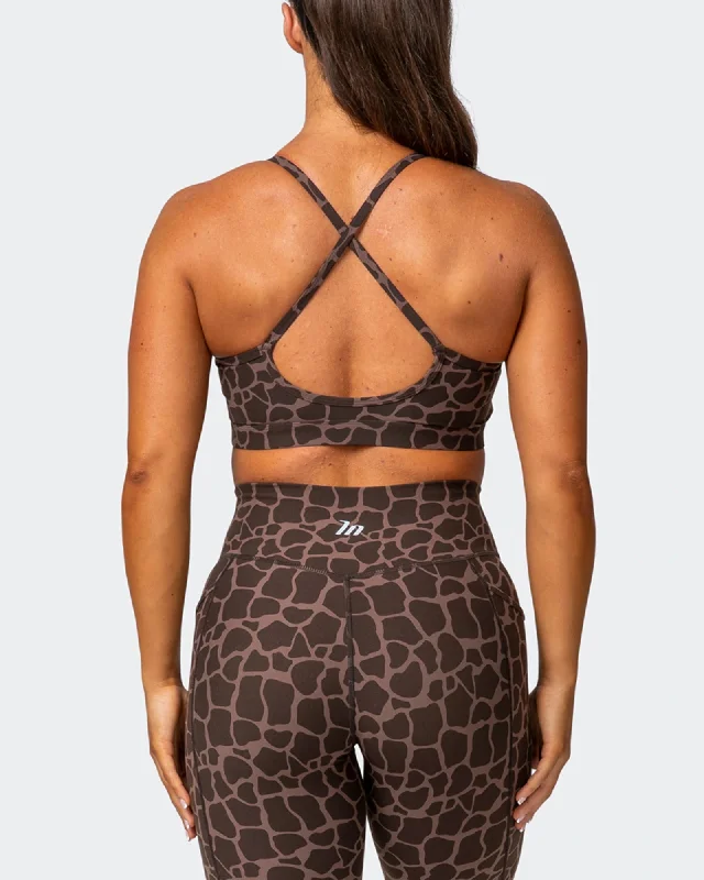 WEIGHTLESS BRA Tonal Giraffe Print