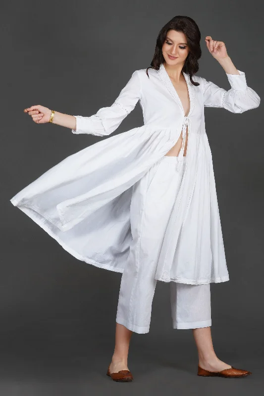 The Flary Pullover Kurta | The White Cotton Collection