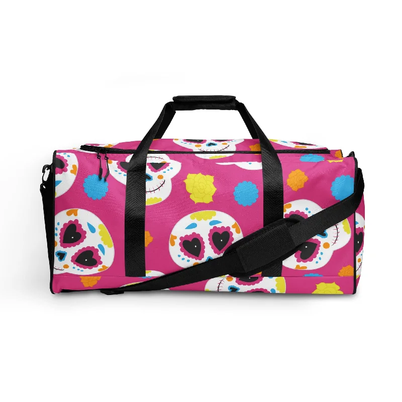 Pink Sugar Skulls Sports Duffle bag