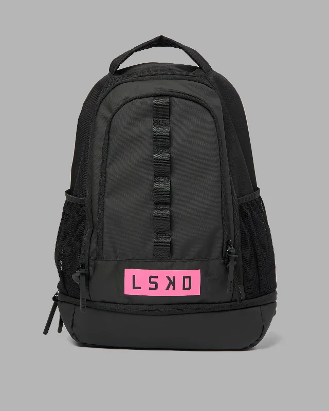 Rep Backpack - Black - Flamingo