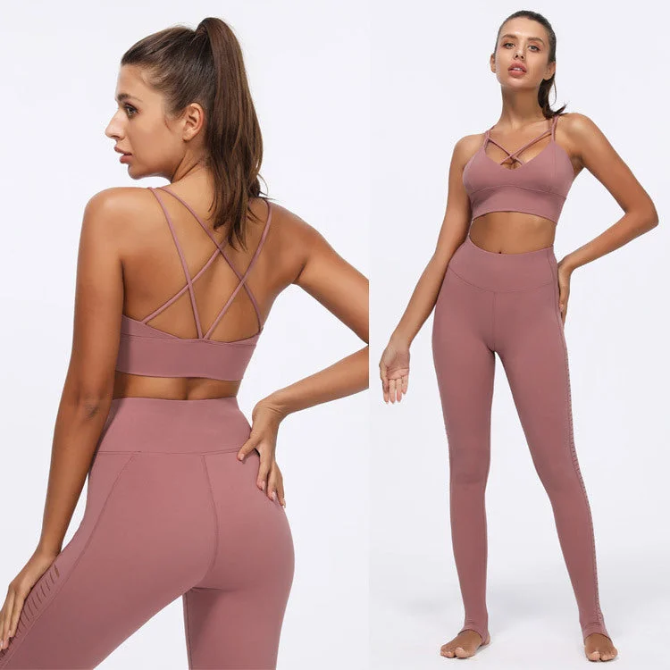 Sports strap  bra shock-proof buttock gym leggings  pants for ladies the tik tok leggings  ladies  5 colors!we love this one hot sall